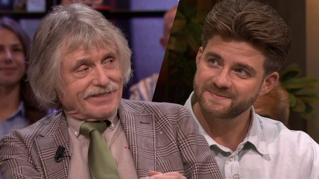 Frank van Leeuwen reageert op complimenten van Johan Derksen: ‘Wat lief!’