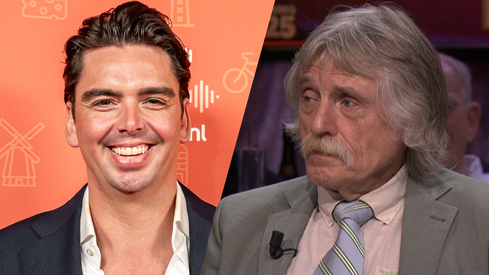 Johan Derksen grapt over liefdesbreuk Yves Berendse: 'Hoop dat hij van emotie niet meer kan zingen!'
