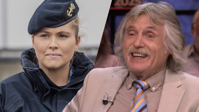 Johan Derksen noemt Amalia bij marine ‘bühnewerk’: ‘Laten ze haar dan ook in het bos schijten?’