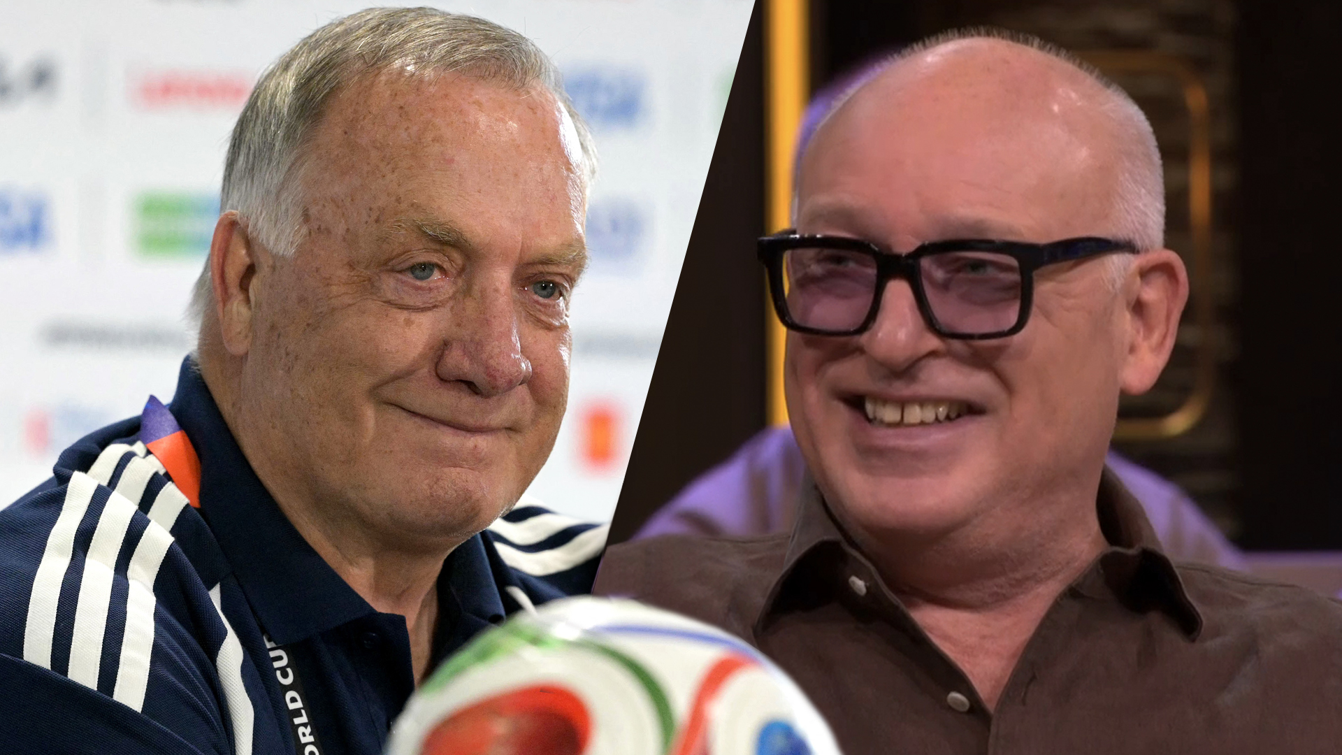 René geniet van jarige Dick Advocaat: ‘Blijf dat lekker tot je dood doen!’