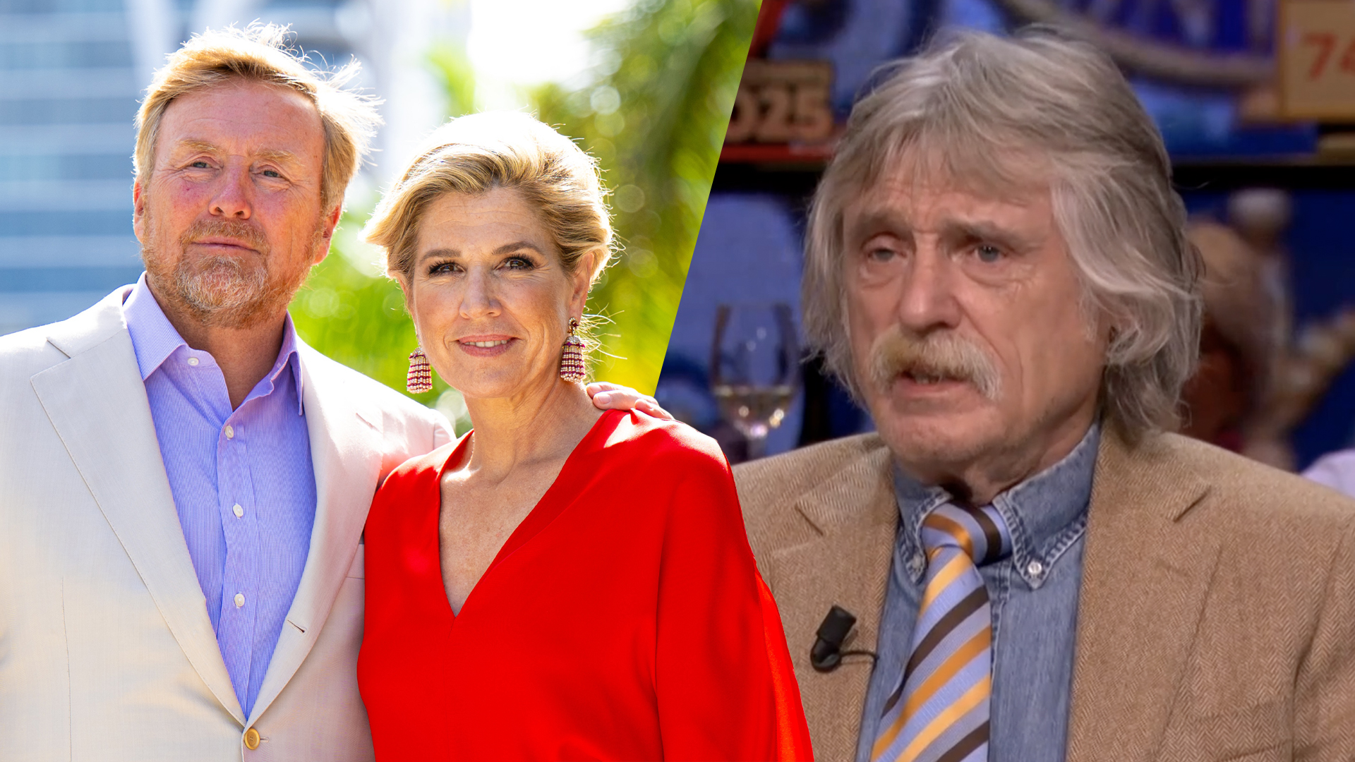 Johan Derksen begrijpt Koningspaar niet: 'Je moet journalisten niet als klootzakken behandelen!'