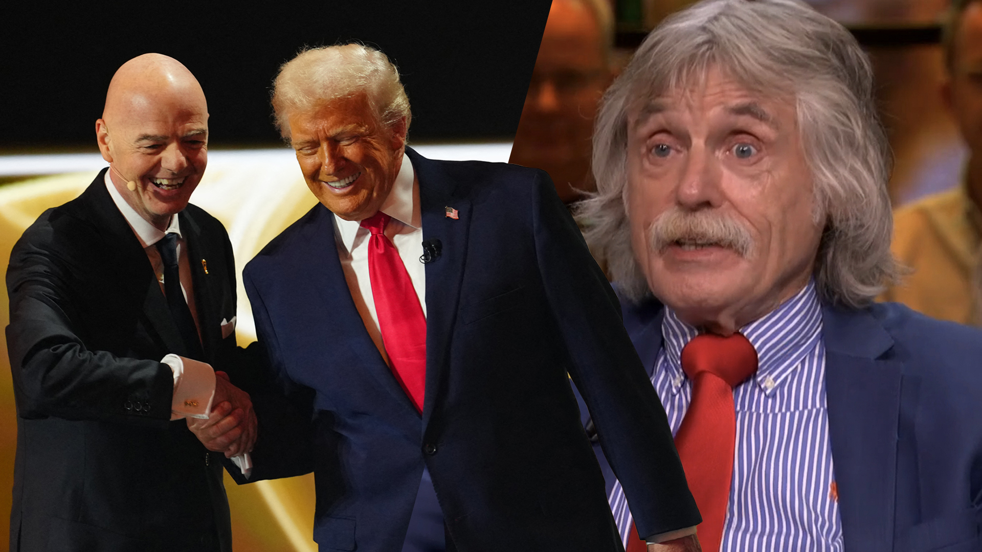 Johan Derksen over inmenging Donald Trump bij rode kaart VS: 'Waar houdt dit op?