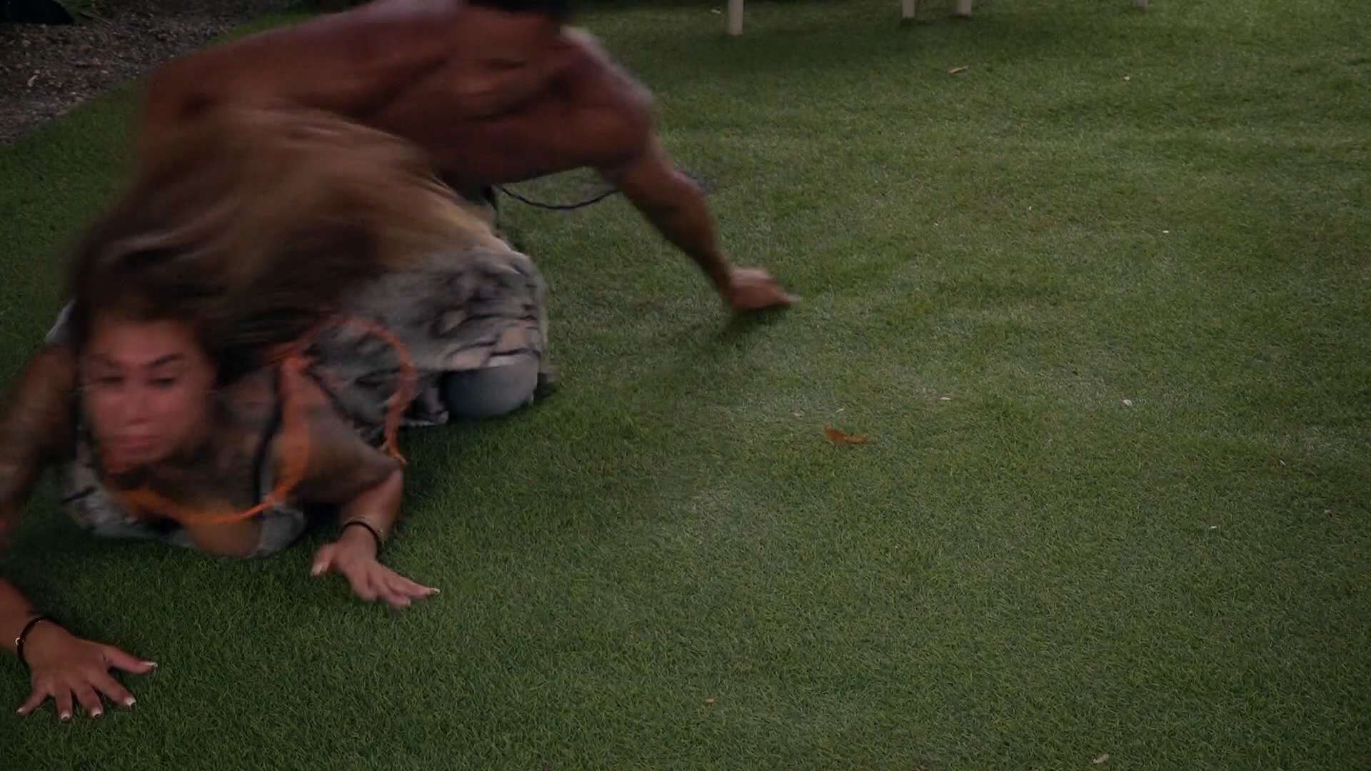Het gaat er ruw aan toe bij de lapdance van Dennis!