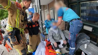 Val van drie meter zorgt voor spannende reddingsactie