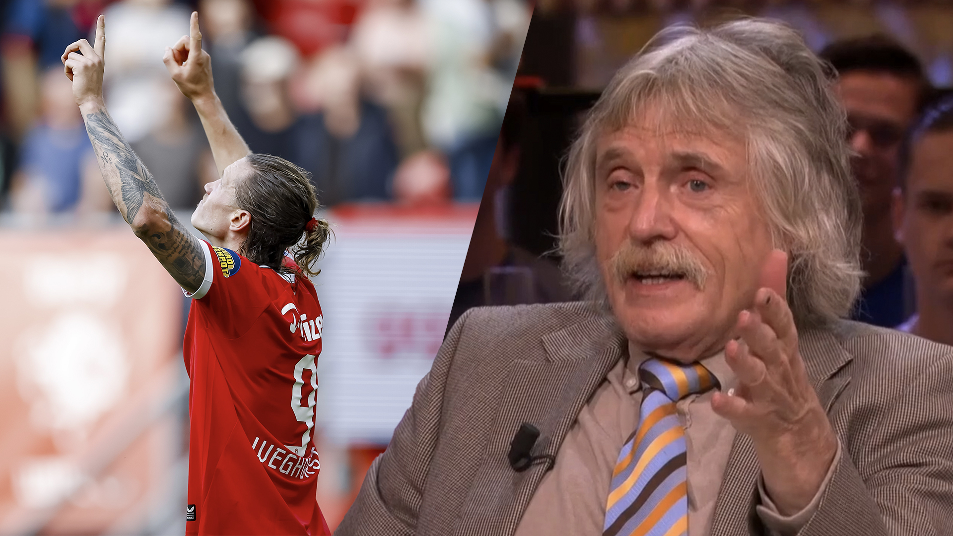 Johan Derksen ziet unieke rol voor Wout Weghorst: 'Anders laten ze een kans voor open doel liggen'