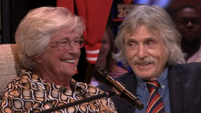Héérlijk gesprek tussen Johan Derksen en 85-jarige fan: 'Eén ding wil ik hem nog graag vragen…'